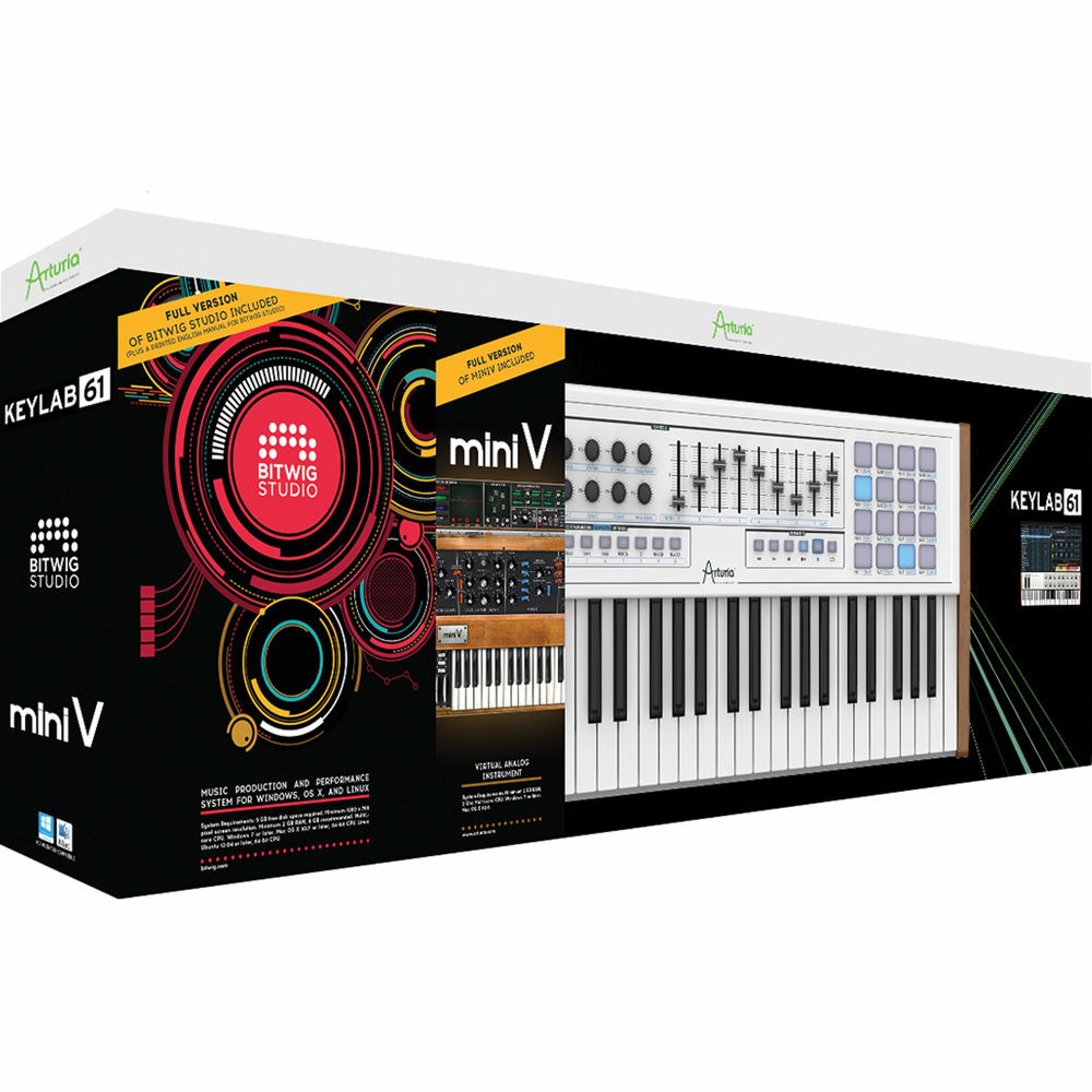 Миди клавиатура Arturia KeyLab 61 Producer Pack