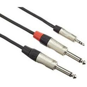 Кабель аудио 1xMini Jack - 2xJack Stagg NYC2/MPS2PR 2.0m