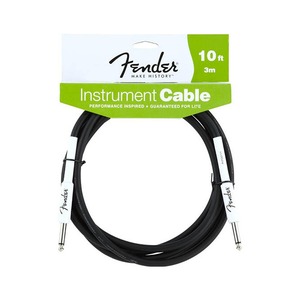 Кабель аудио 1xJack - 1xJack Fender 10 Instrument Cable Black 3.0m