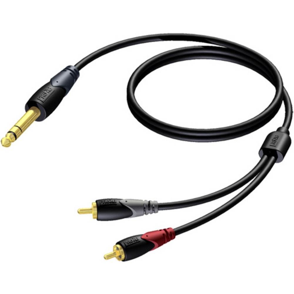 Кабель аудио 1xJack - 2xRCA Procab CLA719/1.5 1.5m