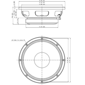 Динамик профессиональный НЧ Eighteen Sound 12MB1000/8