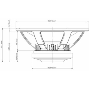 Динамик профессиональный НЧ Eighteen Sound 15LW2400/8