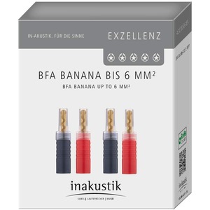 Разъем Банана Inakustik 0081691 Exzellenz BFA Banana 4-Set