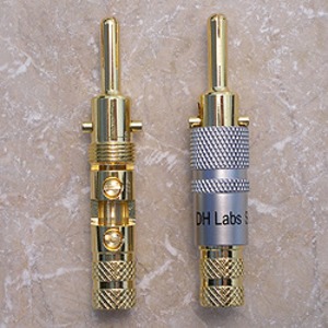 Разъем "Банана" DH Labs Banana Locking-1 Plug Gold