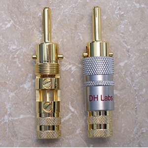 Разъем "Банана" DH Labs Banana Locking-2 Plug Gold