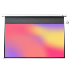 Экран для дома, настенно потолочный с электроприводом Lumien Master Control 184 x 220 Matte White Fiber Glass LMC-100113