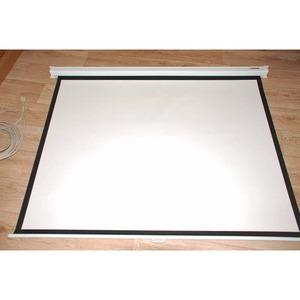 Экран для дома, настенно потолочный с электроприводом Lumien Master Control 184 x 220 Matte White Fiber Glass LMC-100113