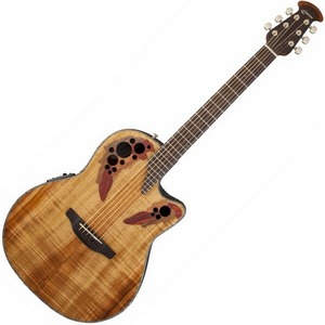 Электроакустическая гитара Ovation CE44P-FKOA Celebrity Elite Plus Mid Cutaway Natural Figured