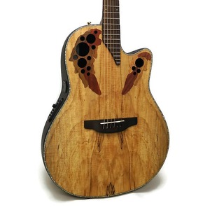 Электроакустическая гитара Ovation CE44P-SM Celebrity Elite Plus Mid Cutaway Natural Spalted Mapl