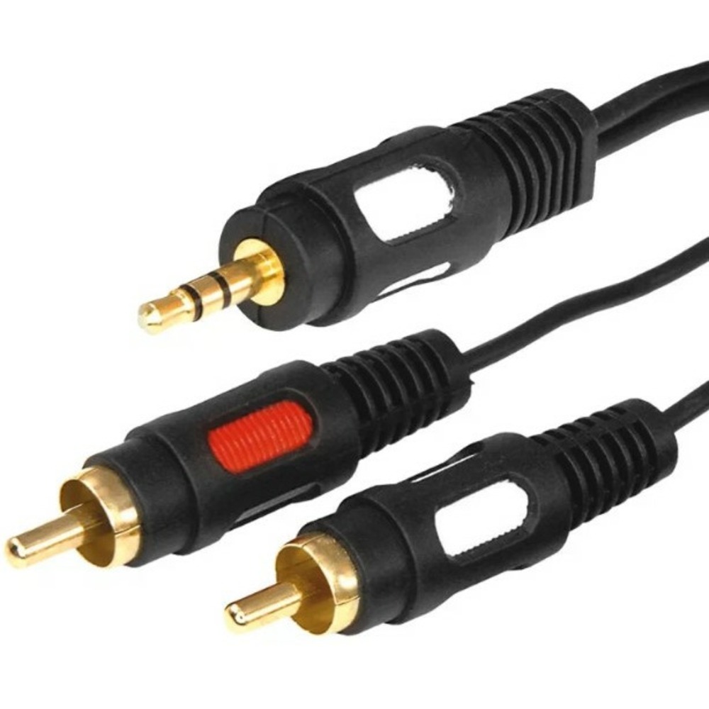 Кабель аудио 1xMini Jack - 2xRCA Rexant 17-4232 Gold (1 штука) 1.5m