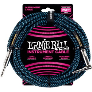 Кабель инструментальный угловой Ernie Ball 6060 7.62m