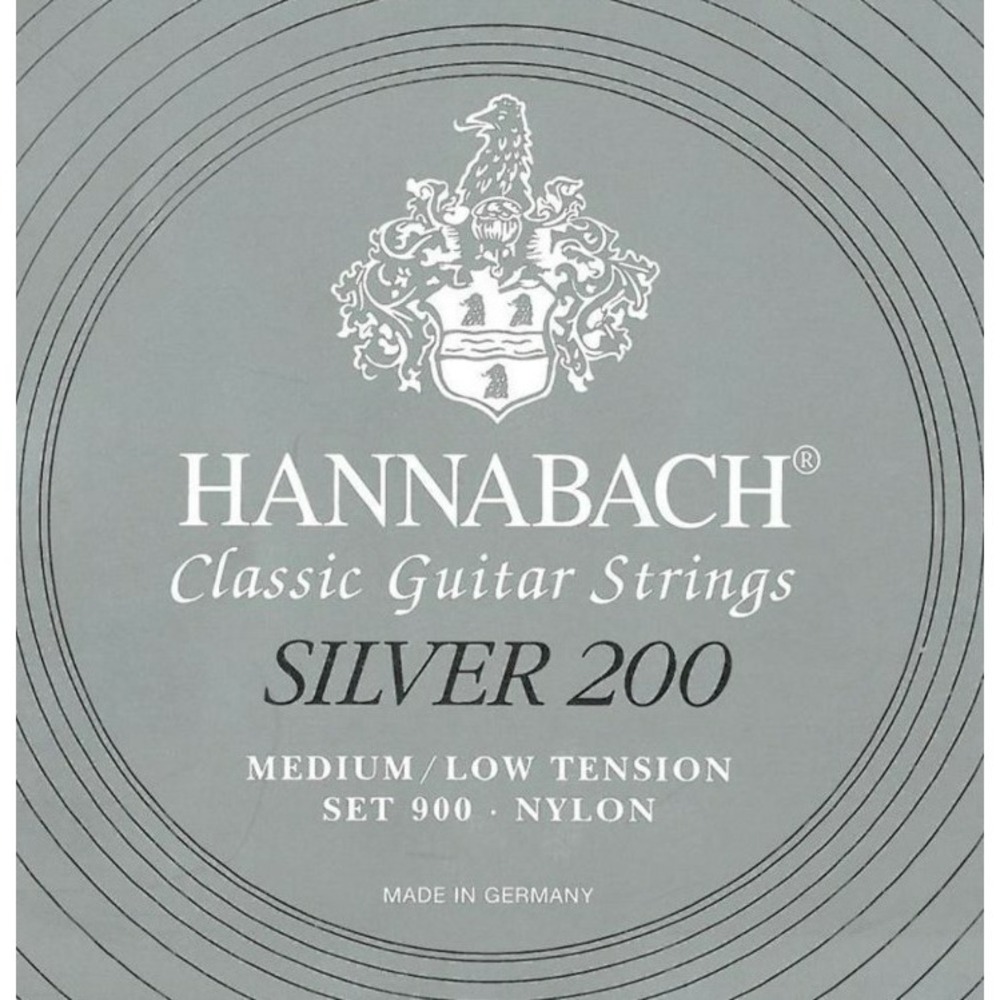 Струны для классической гитары Hannabach 900MLT SILVER 200