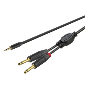 Кабель аудио 1xMini Jack - 2xJack Roxtone GPTC100/1 1.0m