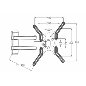 Кронштейн наклонно-поворотный Digis DSM-8043