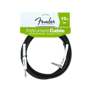 Гитарные кабели Fender FENDER 10 ANGLE INST CBL BLK