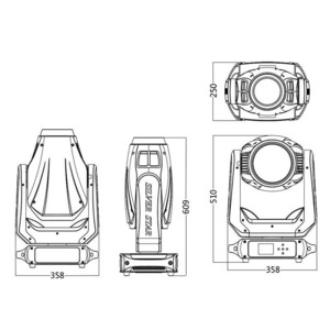 Прожектор полного движения LED Silver Star SS662SC PLUTO 250