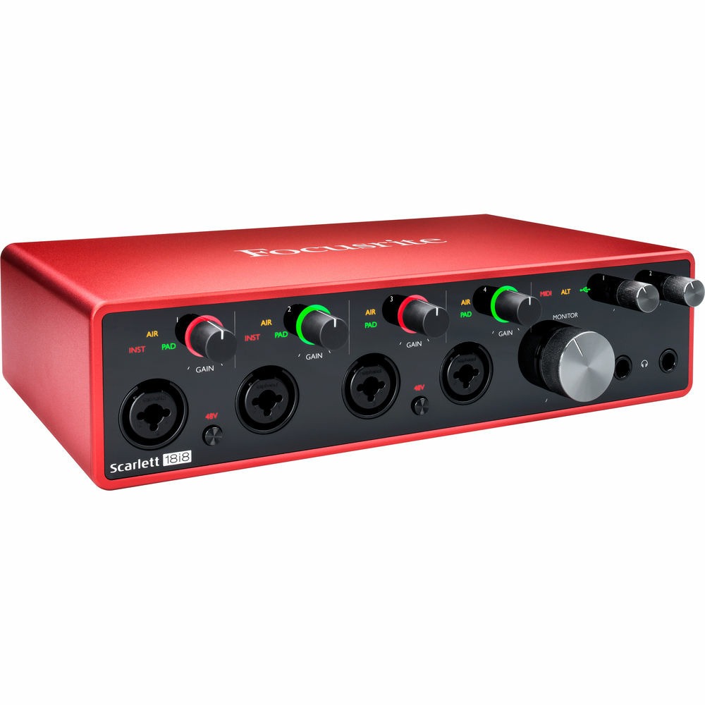 Внешняя звуковая карта с USB FOCUSRITE Scarlett 18i8 3rd Gen