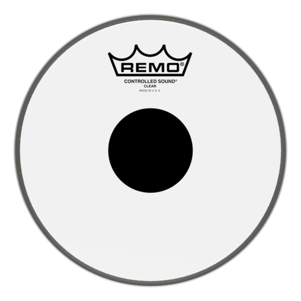 Пластик для барабана REMO CS-0314-10- CONTROLLED SOUND 14 CLEAR BLACK DOT