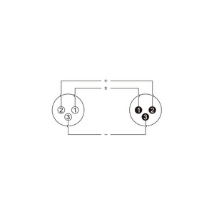 Переходник XLR - XLR Roxtone RA3XFM