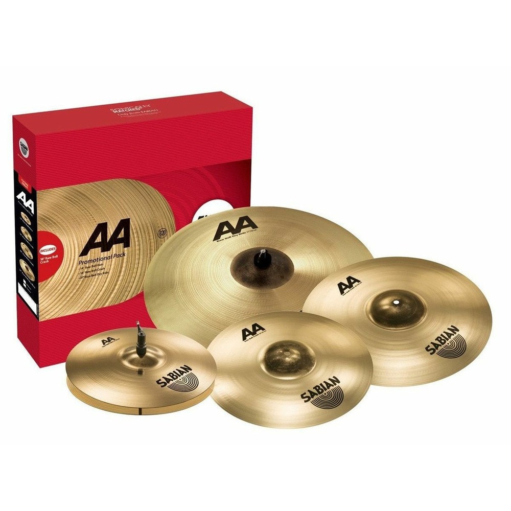 Комплект тарелок для ударной установки Sabian AA Raw Bell Pack