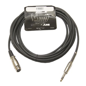 Кабель аудио 1xJack - 1xXLR Invotone ACM1010FS BK 10.0m