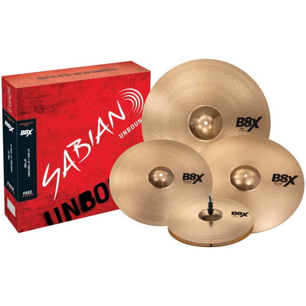 Тарелка для ударной установки Sabian B8X Performance Set Plus 14 Hats 16 18 Crash 20 Ride)