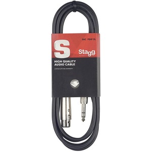 Кабель аудио 1xJack - 1xXLR Stagg SAC6PSXF DL 6.0m