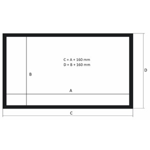 Экран для проектора Kauber Frame Velvet Cinema 181 16:9 White Flex