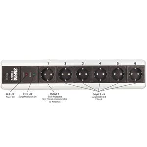 Сетевой фильтр Supra Mains Block MD-06EU/SP MK3