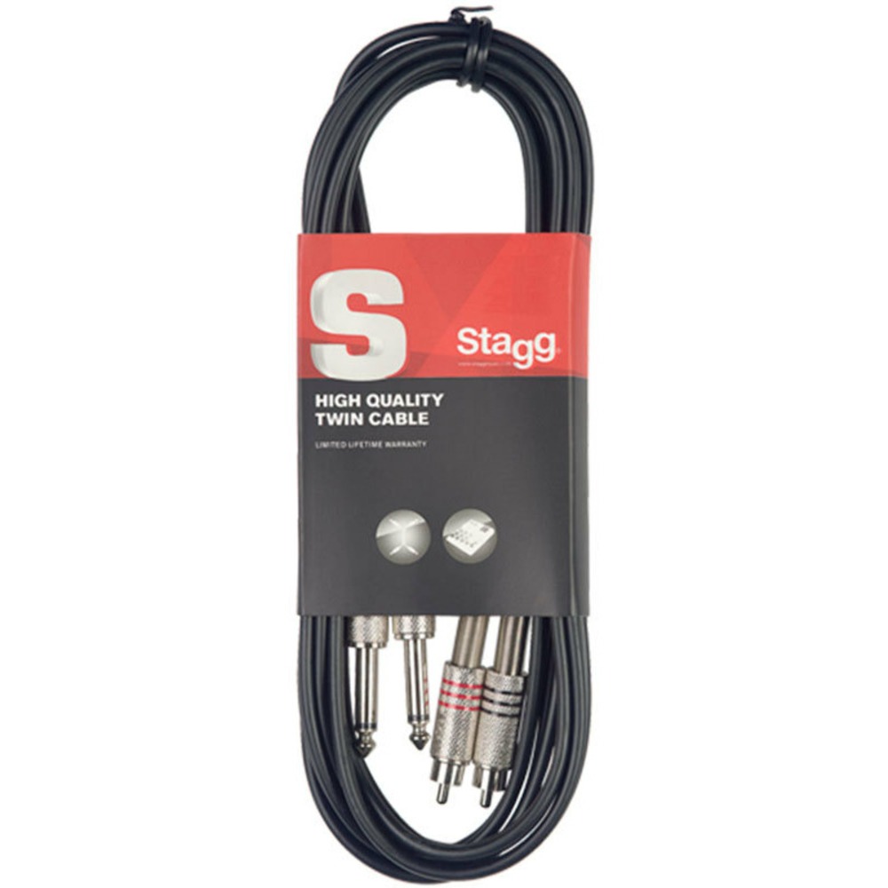 Кабель аудио 2xJack - 2xRCA Stagg STC060PCM 0.6m