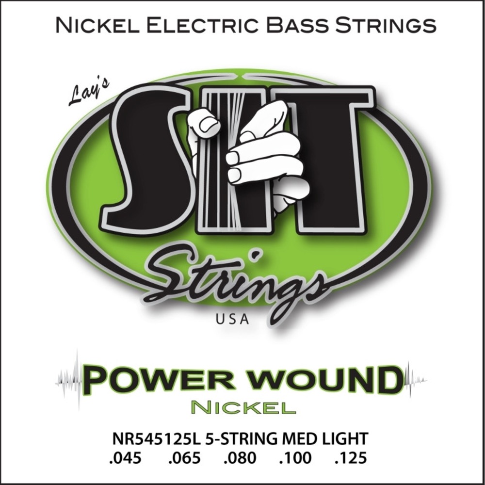 Струны для 5-ти струнной бас-гитары SIT Strings NR545125L Powerwound Nickel Light 45-125