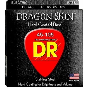 Струны для бас-гитары DR String DSB-45 DRAGON SKIN