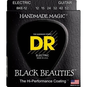 Струны для электрогитары DR String BKE-12 BLACK BEAUTIES