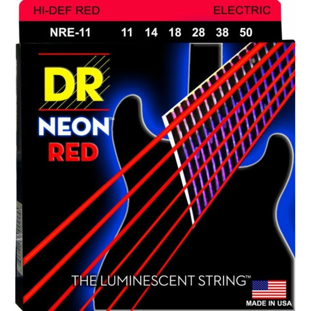 Струны для электрогитары DR String NRE-11 HI-DEF NEON