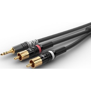 Кабель аудио 1xMini Jack - 2xRCA Sommer Cable HBP-3SC2-0090 0.9m