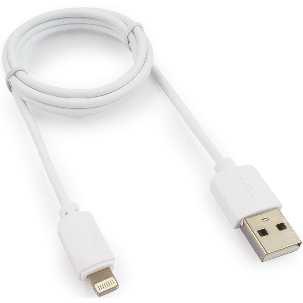 Кабель USB 2.0 Тип A - Lightning Гарнизон GCC-USB2-AP2-1M-W 1.0m