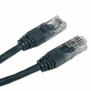 Патч-корд UTP Cat. 5e Cablexpert PP12-0.25M/BK 0.25m