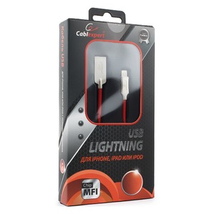 Кабель USB 2.0 Тип A - Lightning Cablexpert CC-P-APUSB02R-1.8M 1.8m