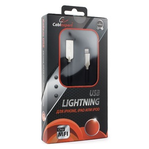 Кабель USB 2.0 Тип A - Lightning Cablexpert CC-P-APUSB02Bk-0.5M 0.5m