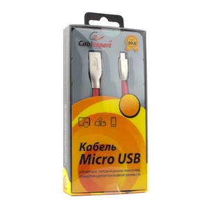 Кабель USB 2.0 Тип A - B micro Cablexpert CC-G-mUSB01R-1M 1.0m