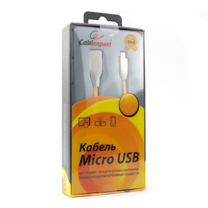 Кабель USB 2.0 Тип A - B micro Cablexpert CC-G-mUSB01Gd-1M 1.0m