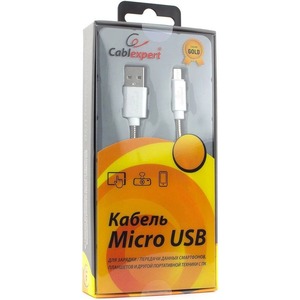 Кабель USB 2.0 Тип A - B micro Cablexpert CC-G-mUSB02S-1M 1.0m