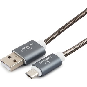 Кабель USB 2.0 Тип A - B micro Cablexpert CC-G-mUSB02Gy-1M 1.0m