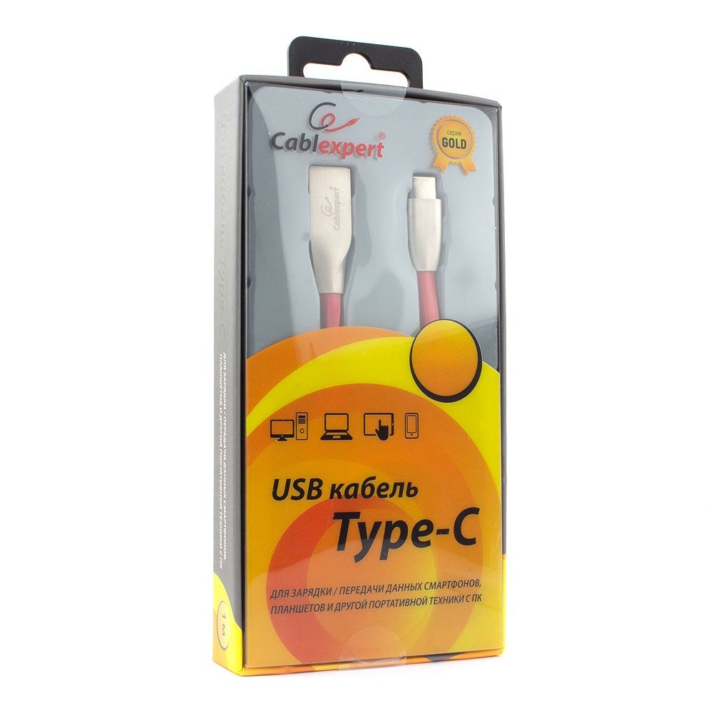 Кабель USB 3.1 Тип C - USB 2.0 Тип A Cablexpert CC-G-USBC01R-1.8M 1.8m