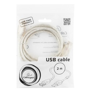 Удлинитель USB 2.0 Тип A - A Cablexpert CCF-USB2-AMAF-TR-2M 2.0m