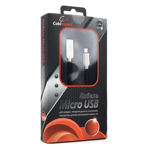 Кабель USB 2.0 Тип A - B micro Cablexpert CC-P-mUSB02Bk-0.5M 0.5m