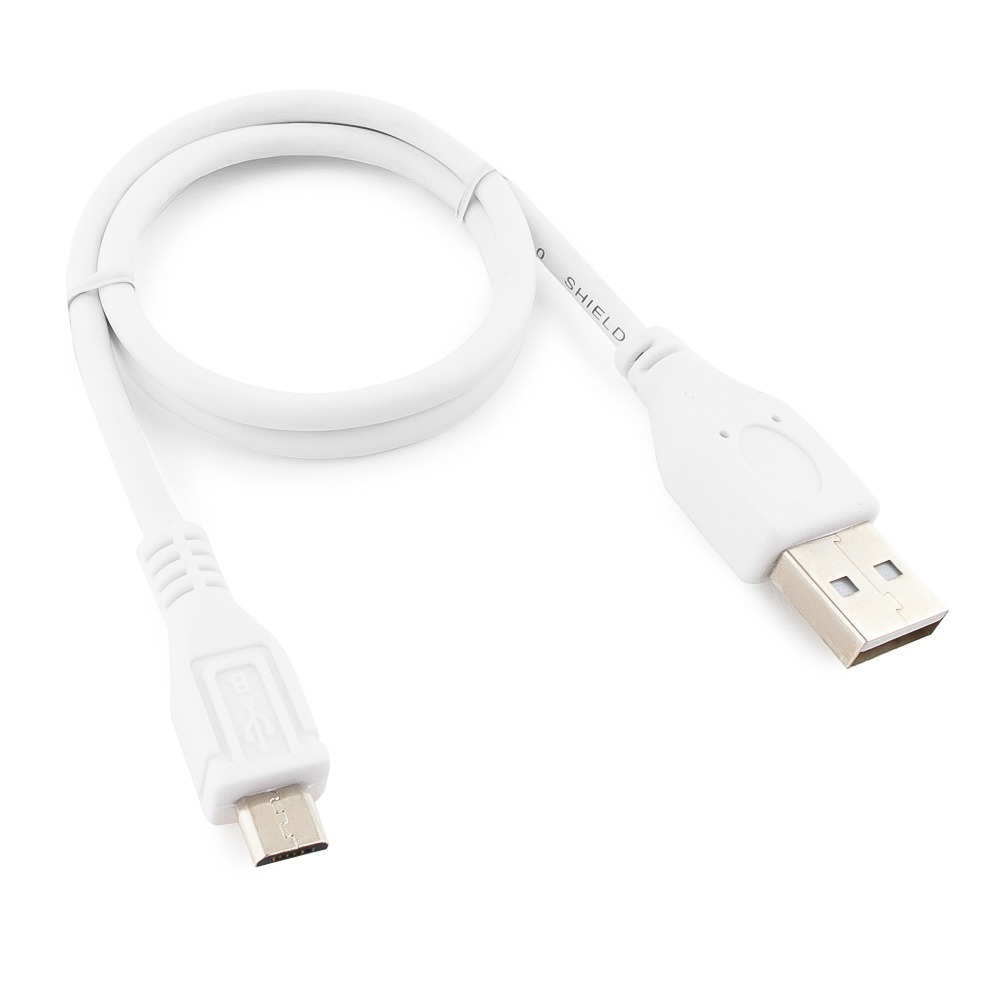 Кабель USB 2.0 Тип A - B micro Cablexpert CCP-mUSB2-AMBM-W-0.5M 0.5m