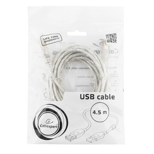 Удлинитель USB 2.0 Тип A - A Cablexpert CCF-USB2-AMAF-TR-15 4.5m