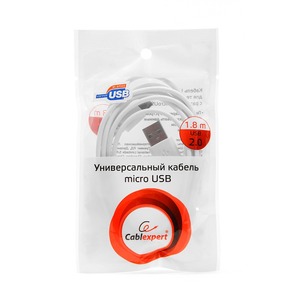 Кабель USB 2.0 Тип A - B micro Cablexpert CC-mUSB2-AMBM-6W 1.8m