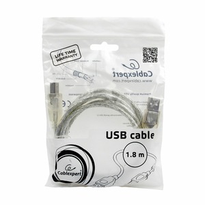 Кабель USB 2.0 Тип A - B Cablexpert CCF-USB2-AMBM-TR-6 1.8m